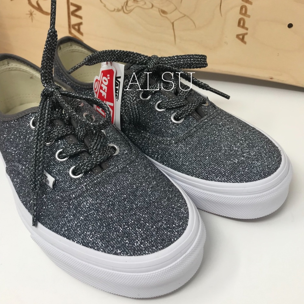 VANS Authentic Lurex Glitter Black W AUTHENTIC - Picture 2 of 8